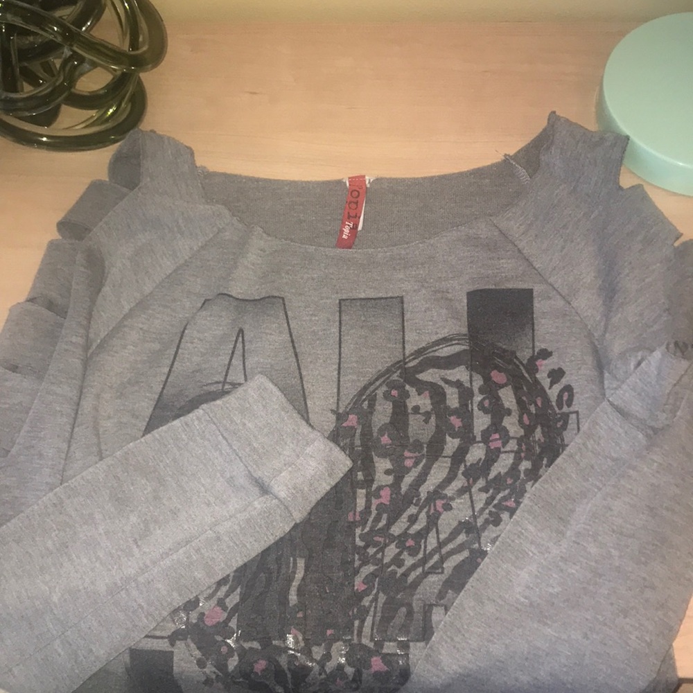 Topia all that love gray sweatshirt